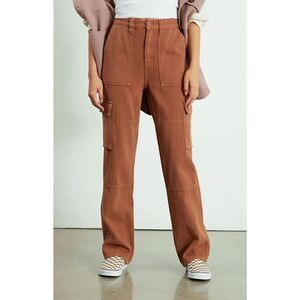 PacSun Cargo Skate Pants Women's 25 Brown High-Rise Relaxed Straight Utility NEW